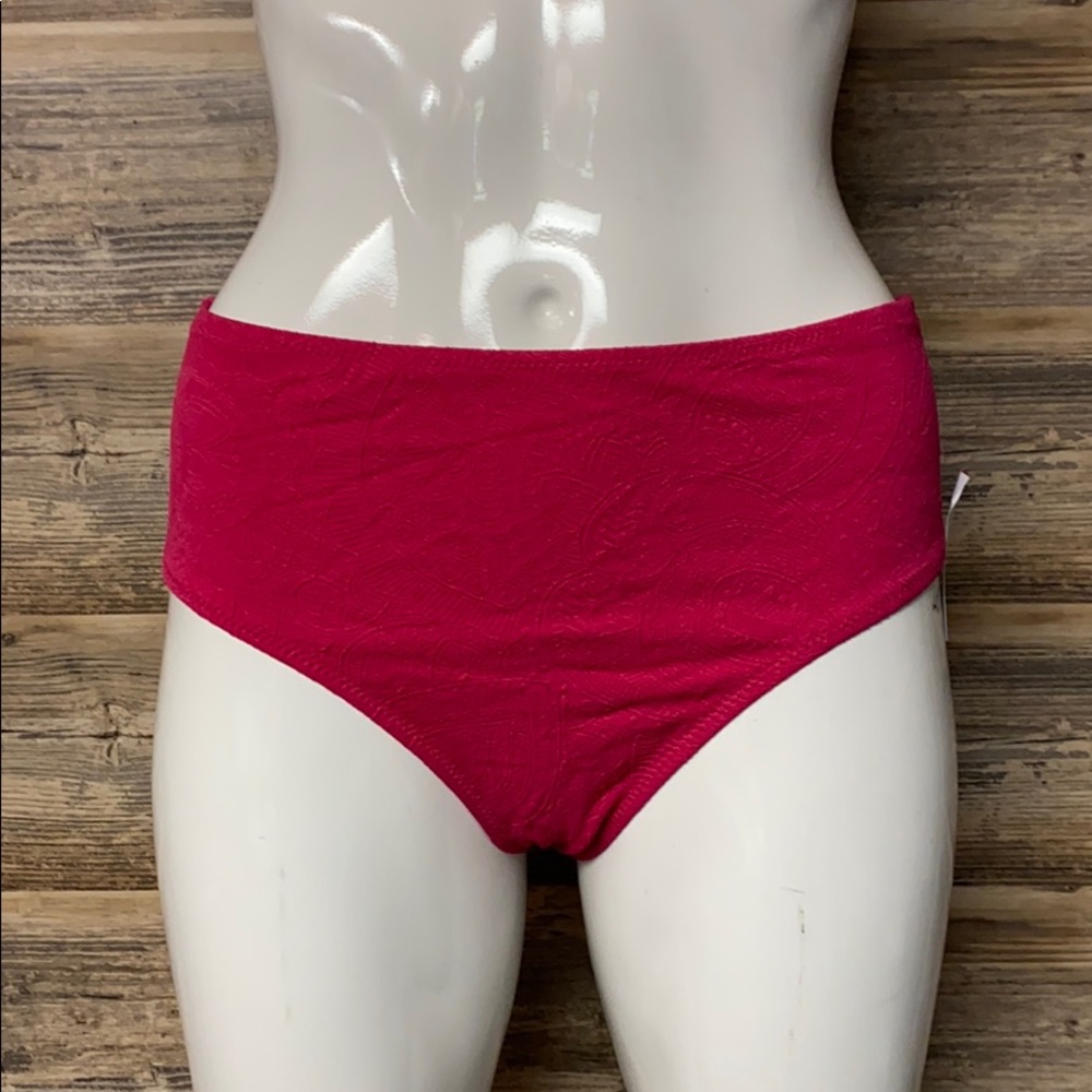 NWT Tropical Escape Pink Paisley Bikini Bottoms